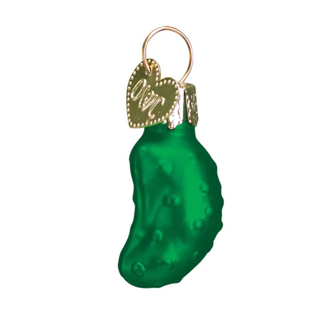 Old World Christmas 1.5 Inch Miniature Gurken Christmas Tree Ornament , Pickle Hide Extra Gift
